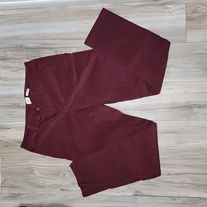 Burgundy Corduroy Pants - Size 4